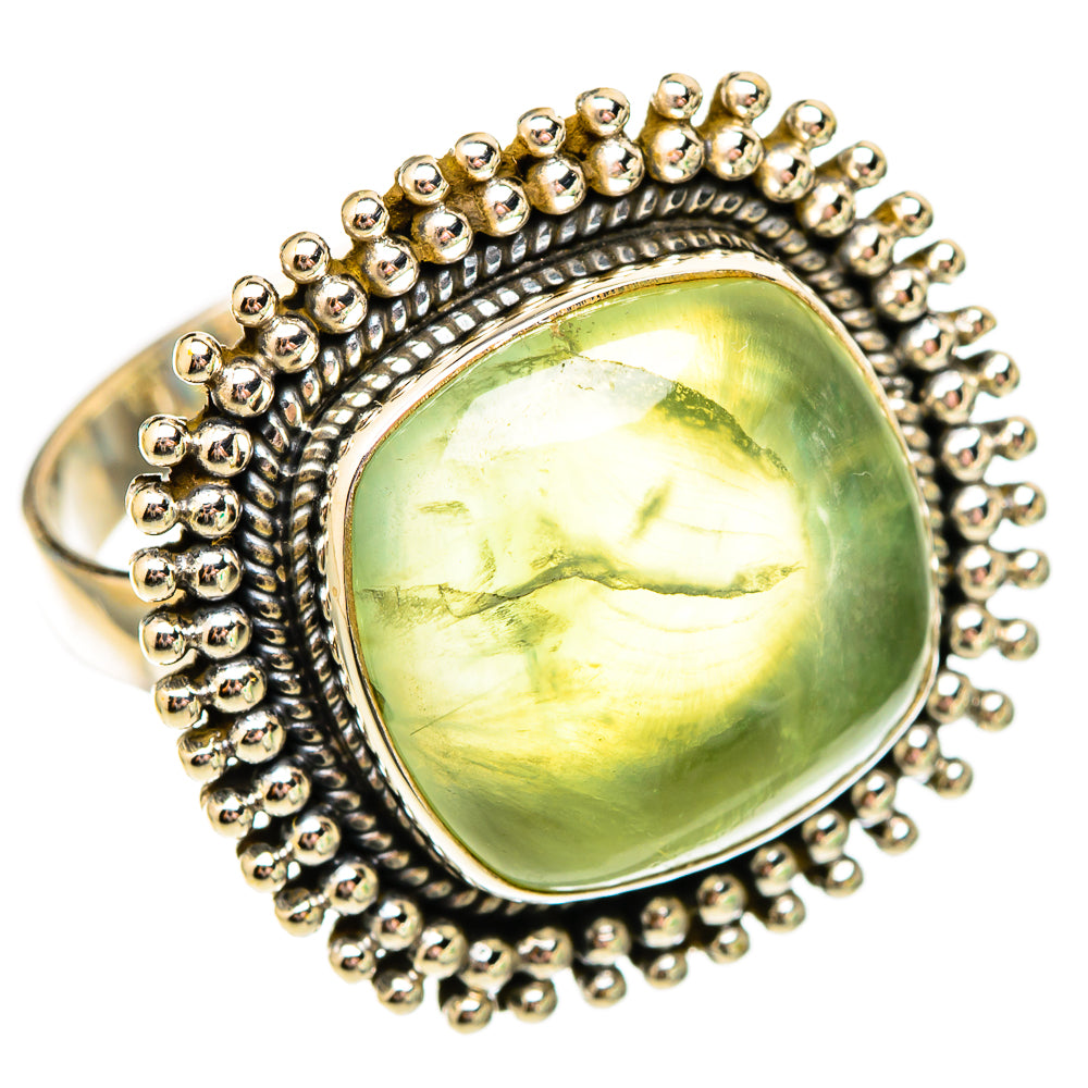 Prehnite Rings handcrafted by Ana Silver Co - RING116980 - Photo 2