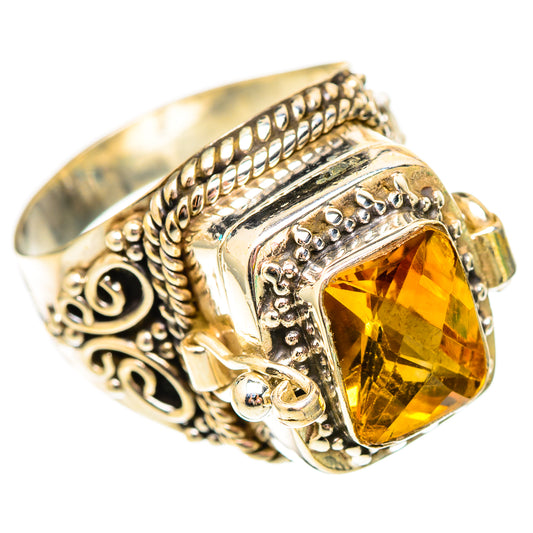 Mandarin Citrine Rings handcrafted by Ana Silver Co - RING116983 - Photo 2