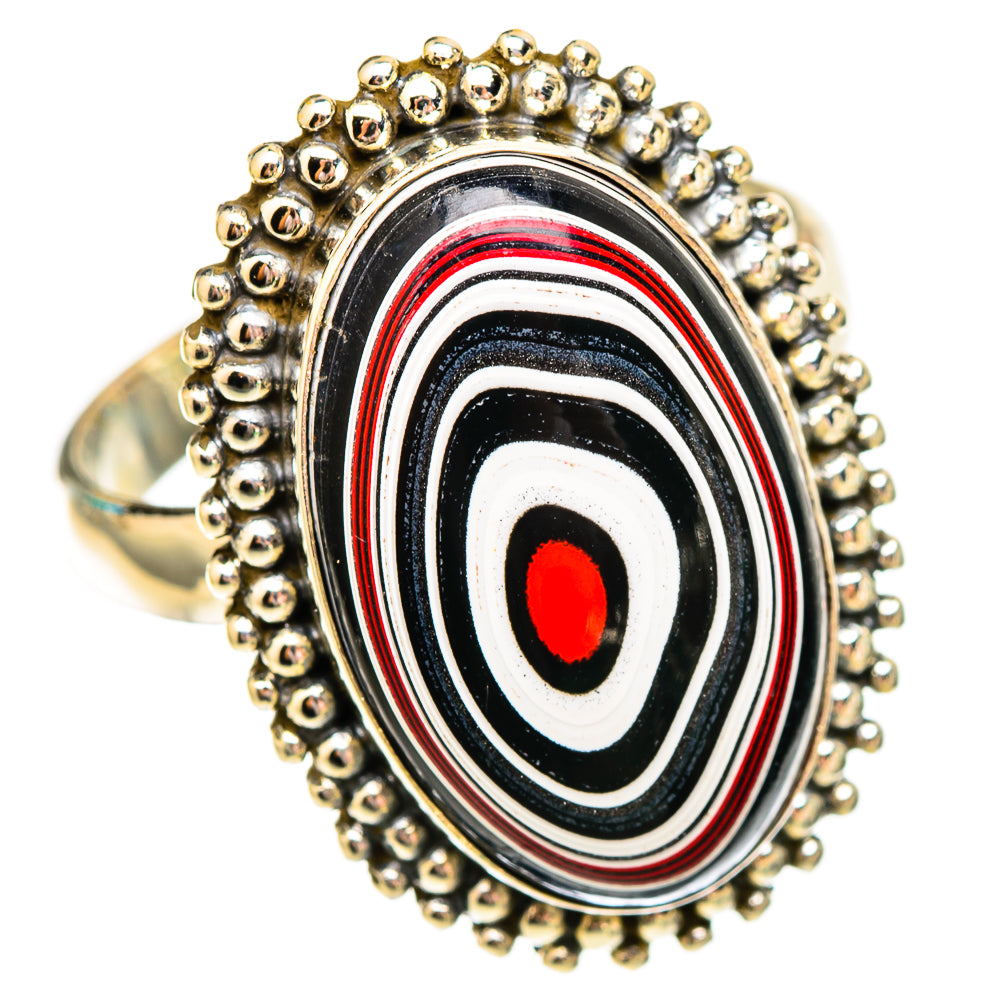 Fordite Rings handcrafted by Ana Silver Co - RING117000 - Photo 2