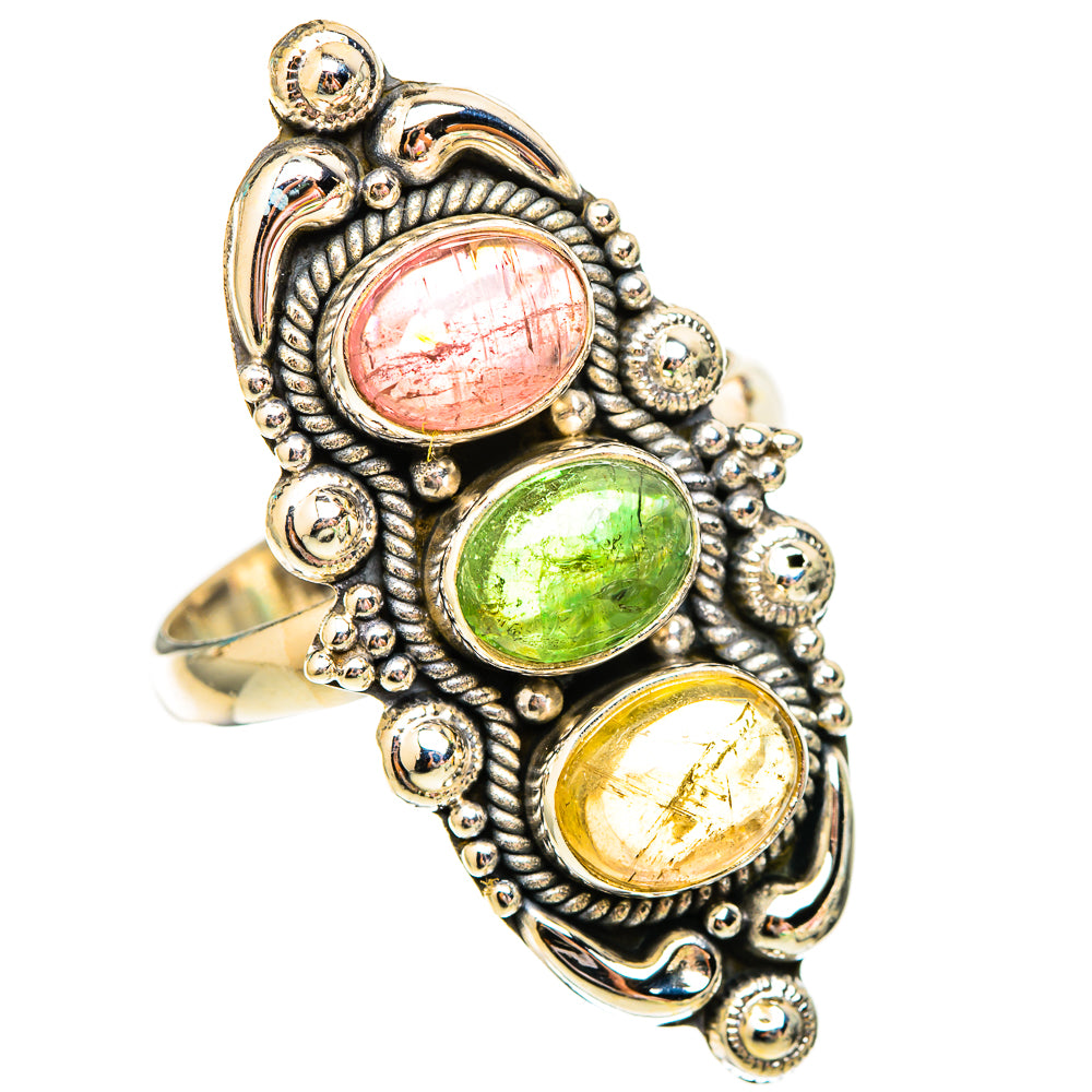 Tourmaline Rings handcrafted by Ana Silver Co - RING117005 - Photo 2