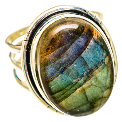 Labradorite Rings handcrafted by Ana Silver Co - RING117007 - Photo 2