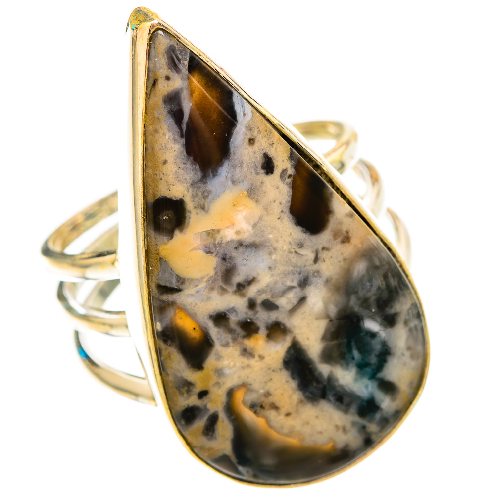 Tiger Dendrite Agate Rings handcrafted by Ana Silver Co - RING117023 - Photo 2