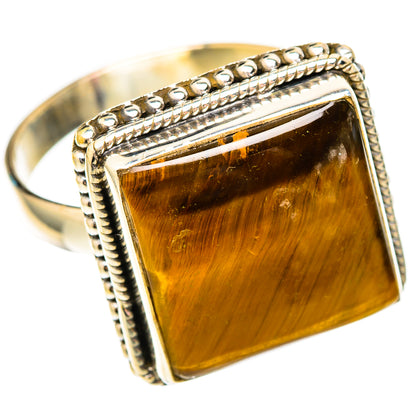 Tiger Eye Rings handcrafted by Ana Silver Co - RING117025 - Photo 2