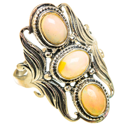 Ethiopian Opal Rings handcrafted by Ana Silver Co - RING117041 - Photo 2