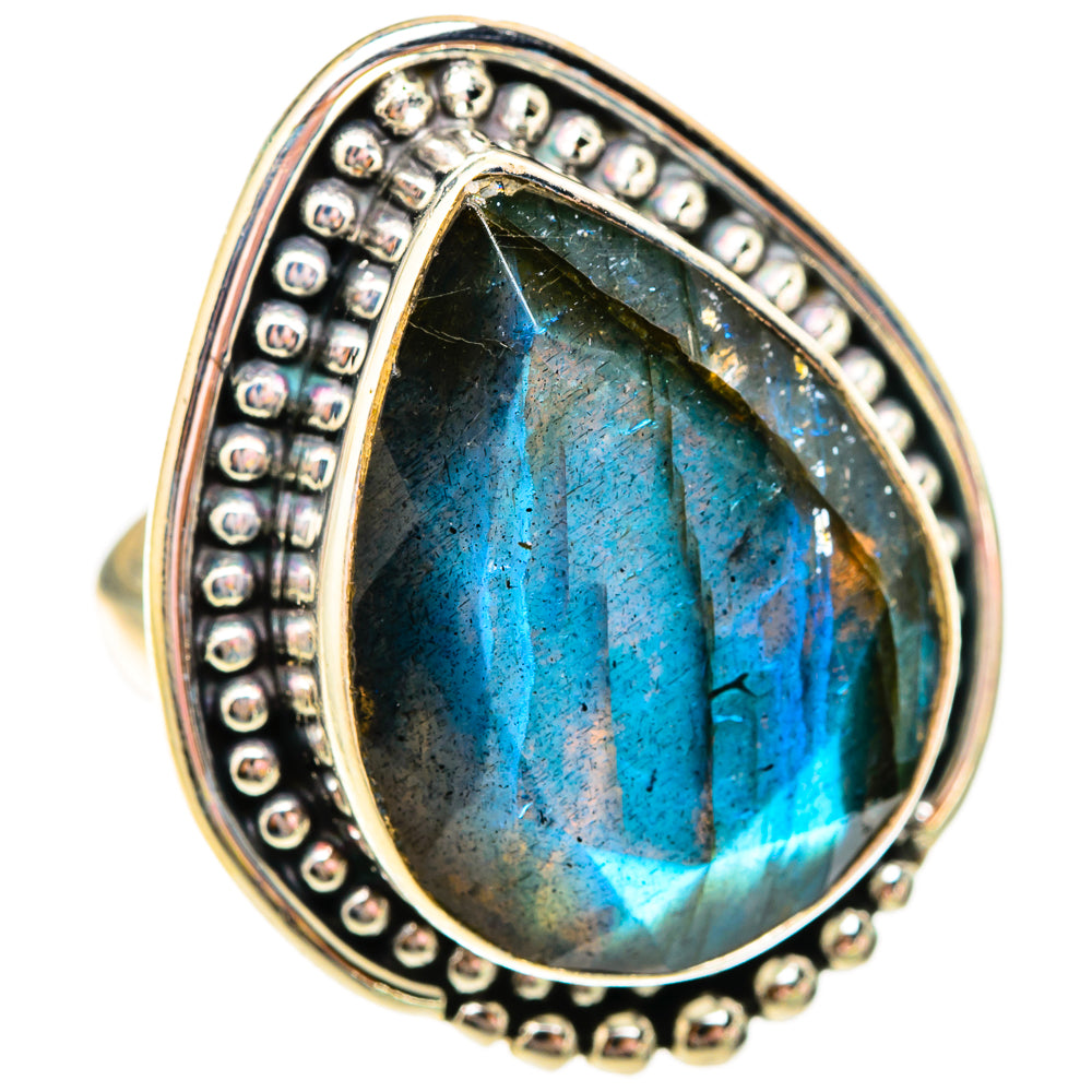 Labradorite Rings handcrafted by Ana Silver Co - RING117043 - Photo 2