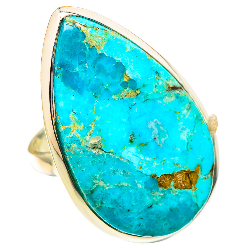 Peruvian Chrysocolla Rings handcrafted by Ana Silver Co - RING117044 - Photo 2