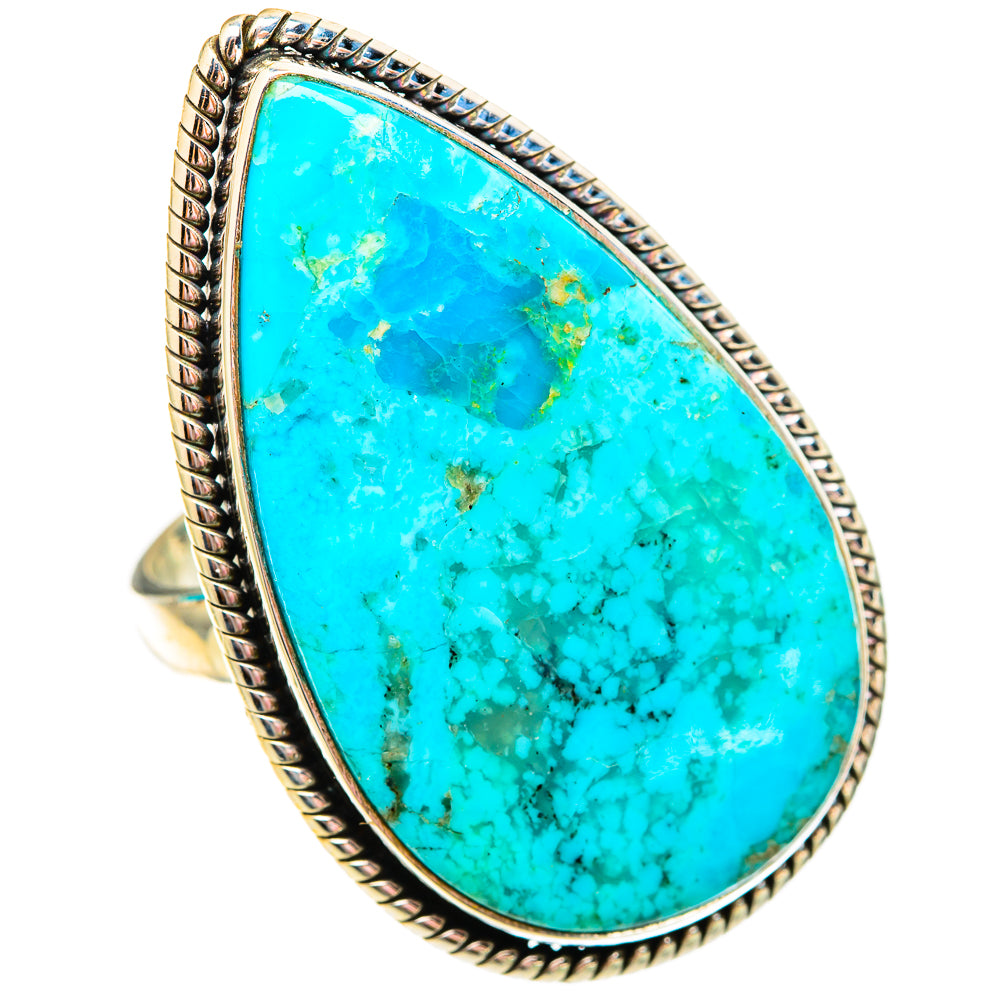 Peruvian Chrysocolla Rings handcrafted by Ana Silver Co - RING117046 - Photo 2