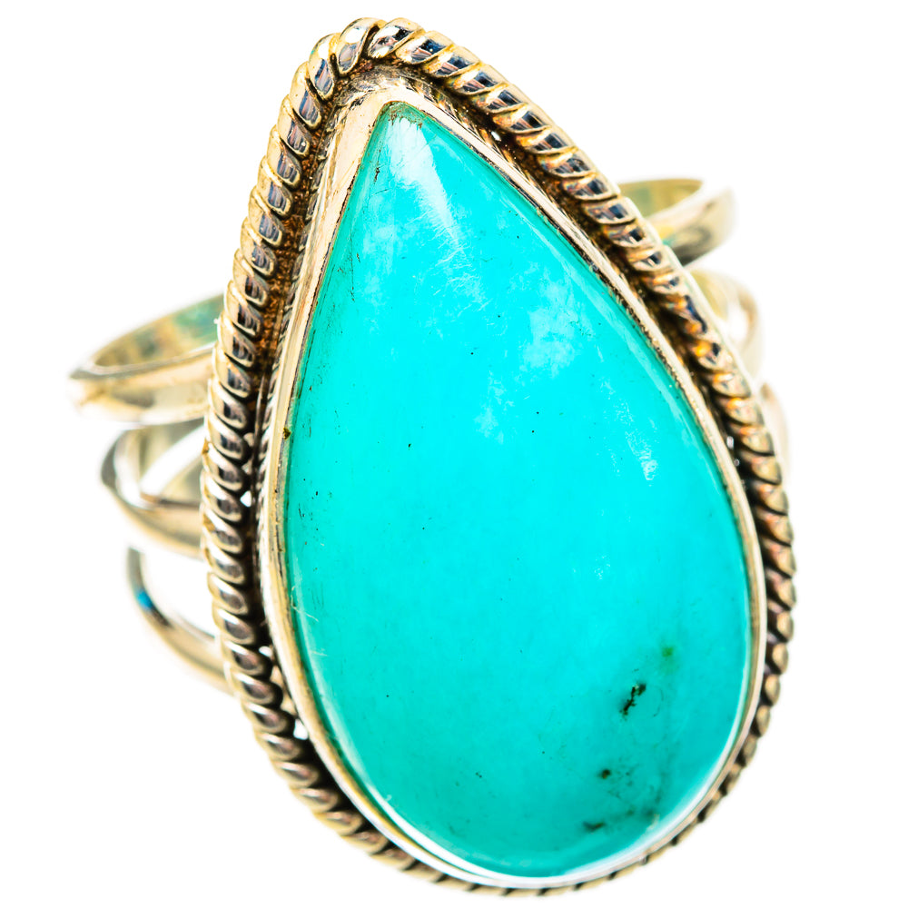 Peruvian Amazonite Rings handcrafted by Ana Silver Co - RING117049 - Photo 2