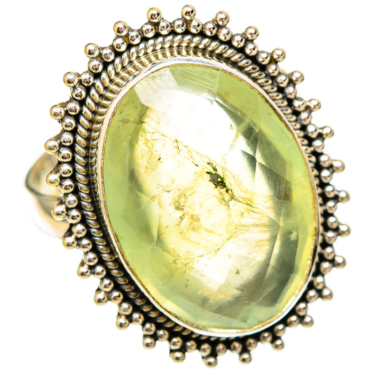 Prehnite Rings handcrafted by Ana Silver Co - RING117053 - Photo 2