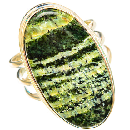 Green Swiss Opal Rings handcrafted by Ana Silver Co - RING117055 - Photo 2