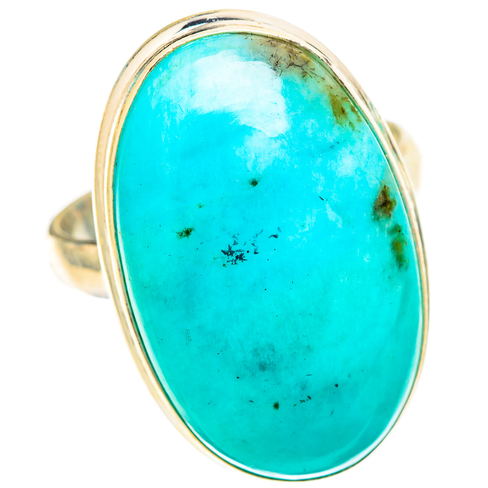 Peruvian Amazonite Rings handcrafted by Ana Silver Co - RING117072 - Photo 2
