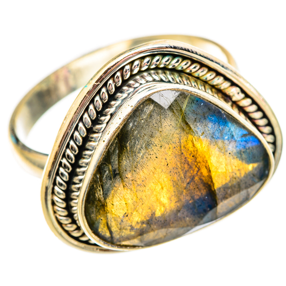 Labradorite Rings handcrafted by Ana Silver Co - RING117076 - Photo 2
