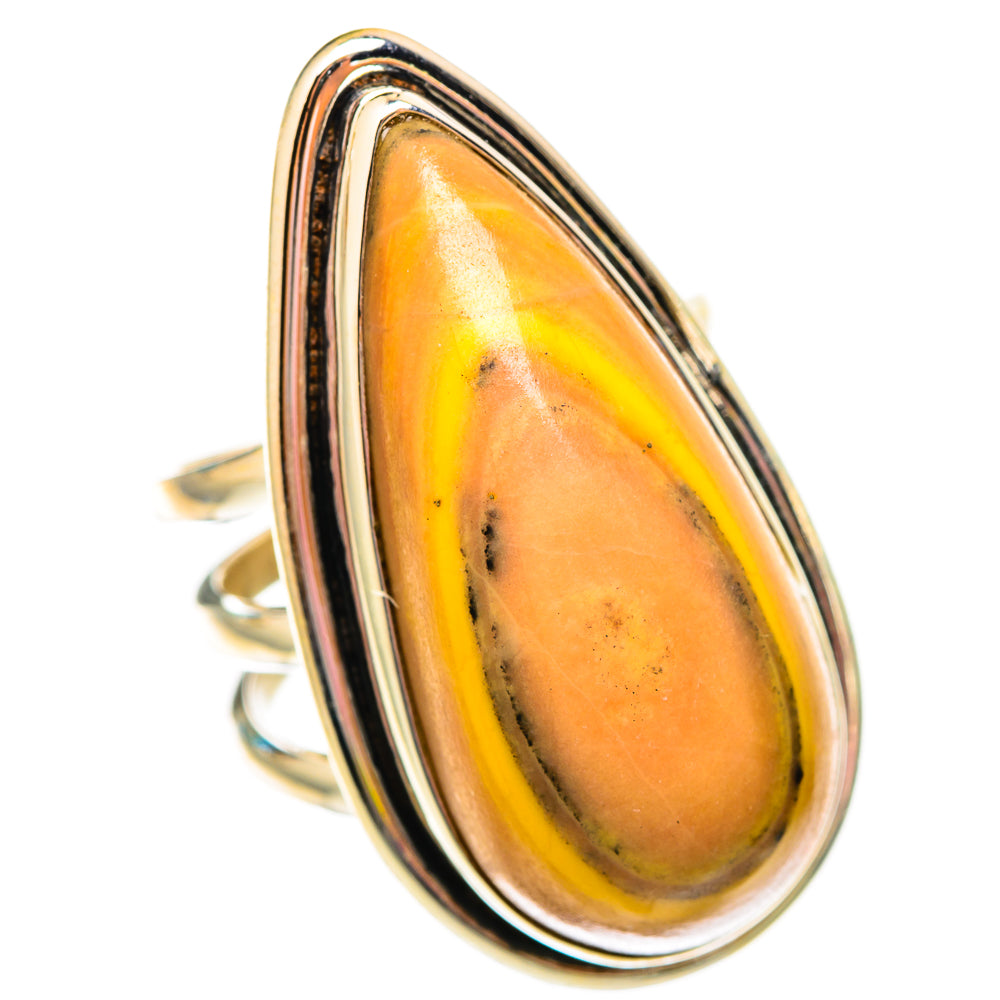 Bumble Bee Jasper Rings handcrafted by Ana Silver Co - RING117085 - Photo 2