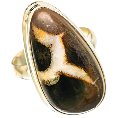 Septarian Geode Rings handcrafted by Ana Silver Co - RING117086 - Photo 2