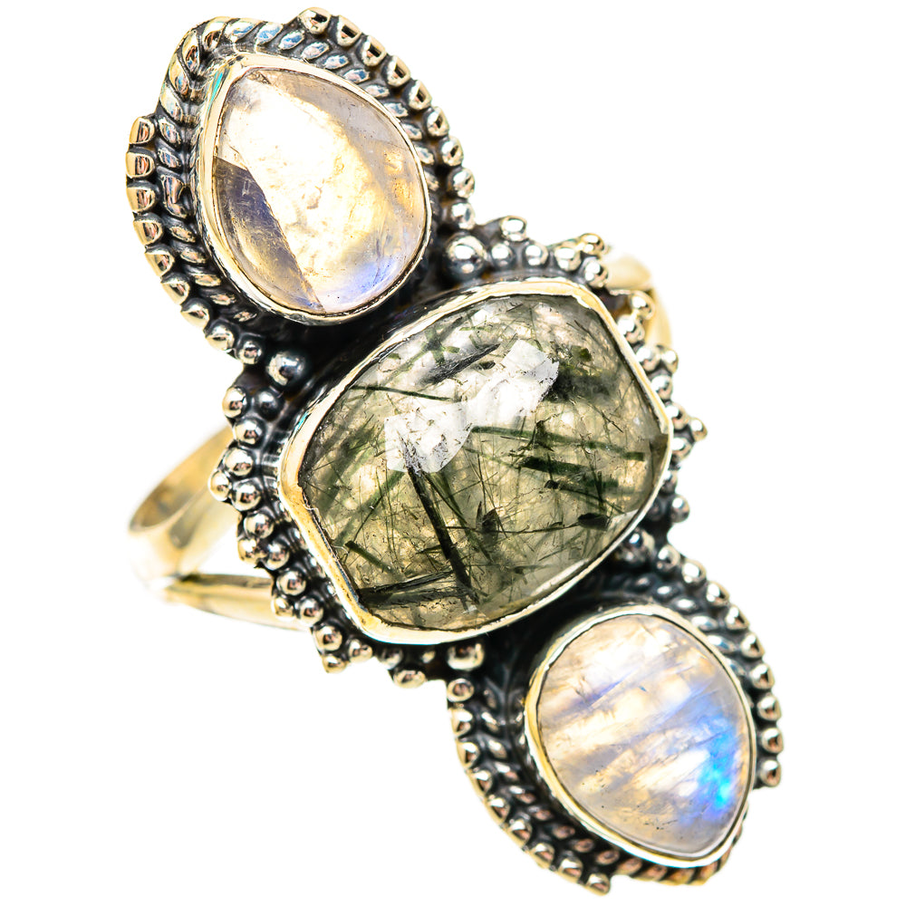 Tourmalinated Quartz Rings handcrafted by Ana Silver Co - RING117087 - Photo 2