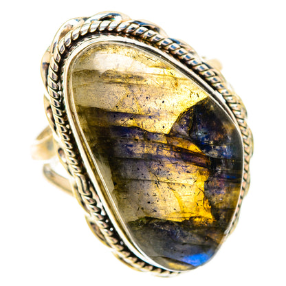 Labradorite Rings handcrafted by Ana Silver Co - RING117102 - Photo 2
