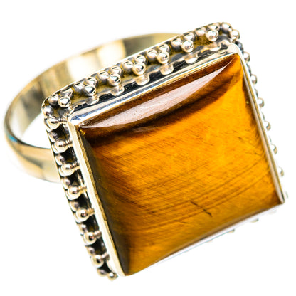 Tiger Eye Rings handcrafted by Ana Silver Co - RING117112 - Photo 2