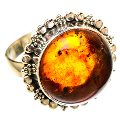 Baltic Amber Rings handcrafted by Ana Silver Co - RING117113 - Photo 2