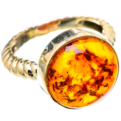 Baltic Amber Rings handcrafted by Ana Silver Co - RING117114 - Photo 2