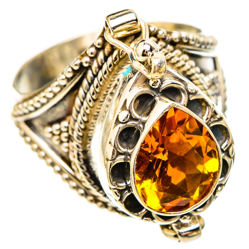 Mandarin Citrine Rings handcrafted by Ana Silver Co - RING117140 - Photo 2