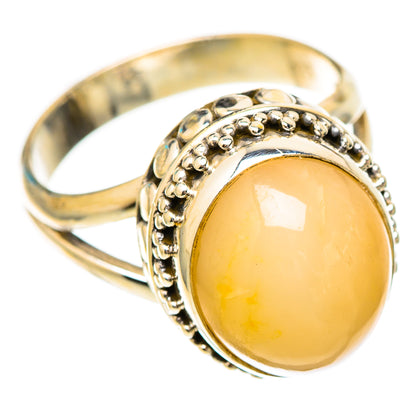 Peach Moonstone Rings handcrafted by Ana Silver Co - RING117141 - Photo 2