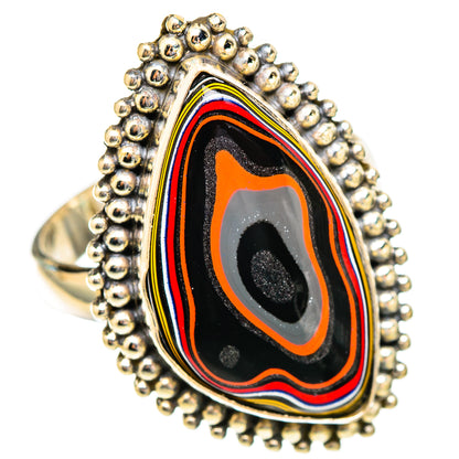 Fordite Rings handcrafted by Ana Silver Co - RING117142 - Photo 2