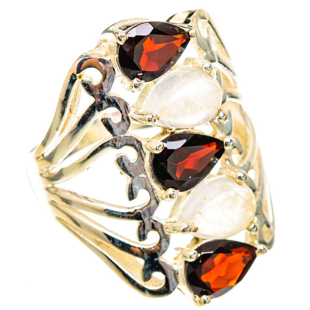 Garnet Rings handcrafted by Ana Silver Co - RING117143 - Photo 2