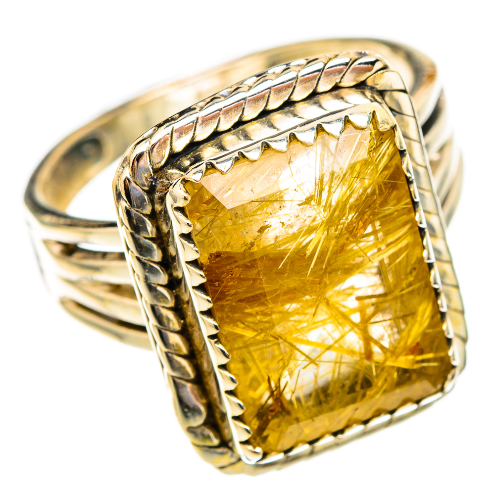 Rutilated Quartz Rings handcrafted by Ana Silver Co - RING117148 - Photo 2