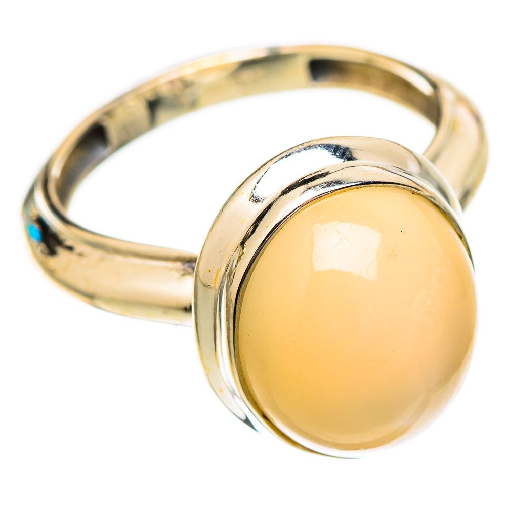 Peach Moonstone Rings handcrafted by Ana Silver Co - RING117151 - Photo 2