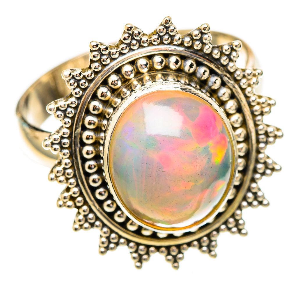 Ethiopian Opal Rings handcrafted by Ana Silver Co - RING117158 - Photo 2