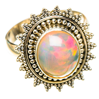 Ethiopian Opal Rings handcrafted by Ana Silver Co - RING117158 - Photo 2