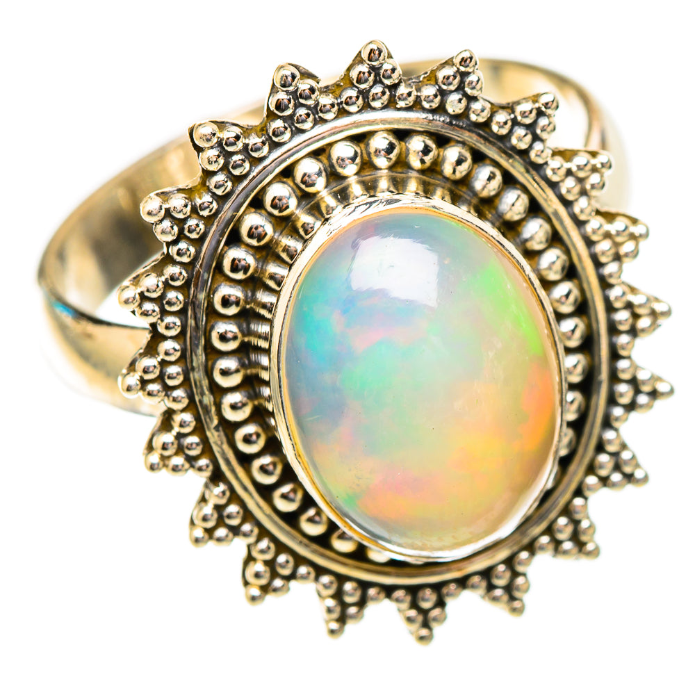 Ethiopian Opal Rings handcrafted by Ana Silver Co - RING117175 - Photo 2
