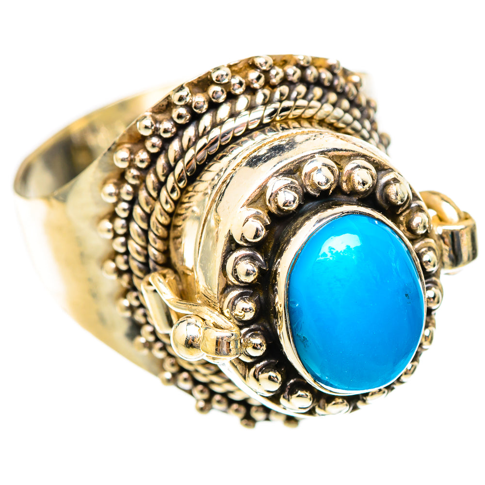 Sleeping Beauty Turquoise Rings handcrafted by Ana Silver Co - RING117176 - Photo 2