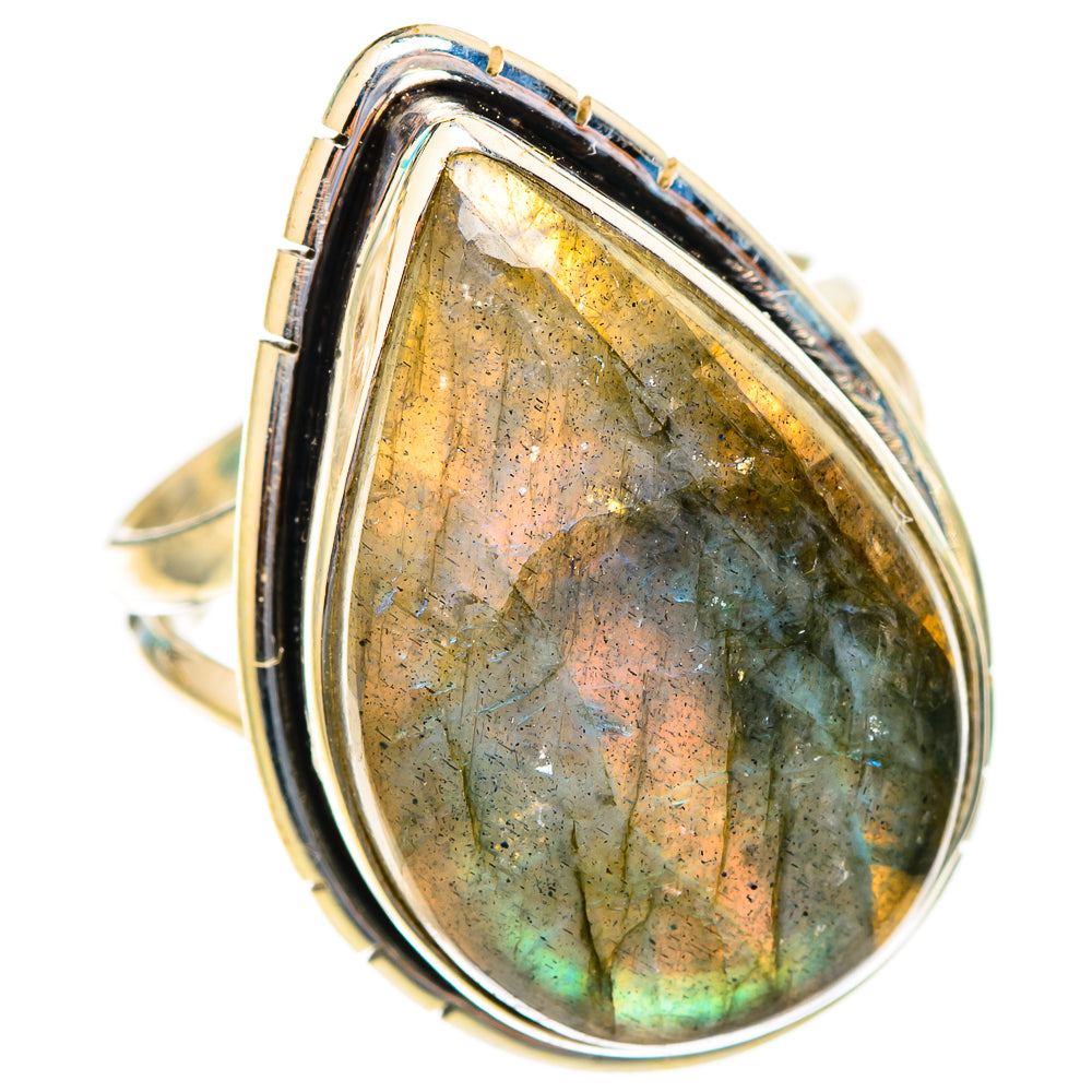 Labradorite Rings handcrafted by Ana Silver Co - RING117177 - Photo 2