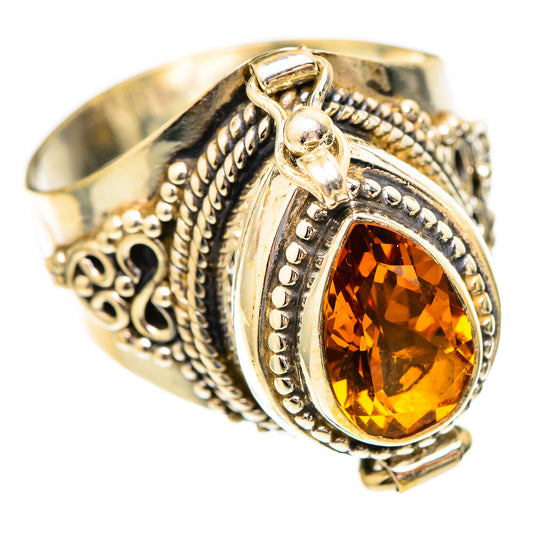 Mandarin Citrine Rings handcrafted by Ana Silver Co - RING117185 - Photo 2