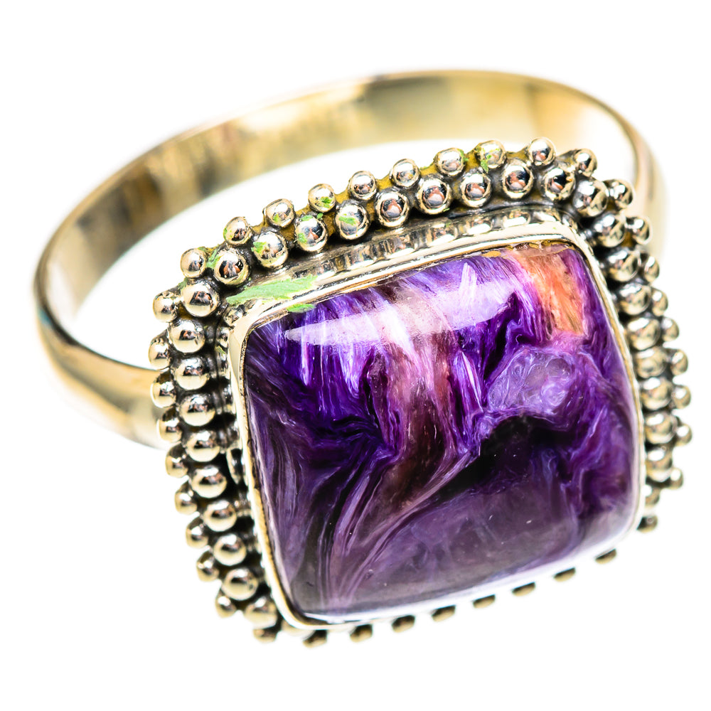 Charoite Rings handcrafted by Ana Silver Co - RING117188 - Photo 2