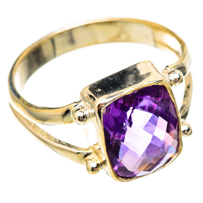 Brazilian Amethyst Rings handcrafted by Ana Silver Co - RING117190 - Photo 2