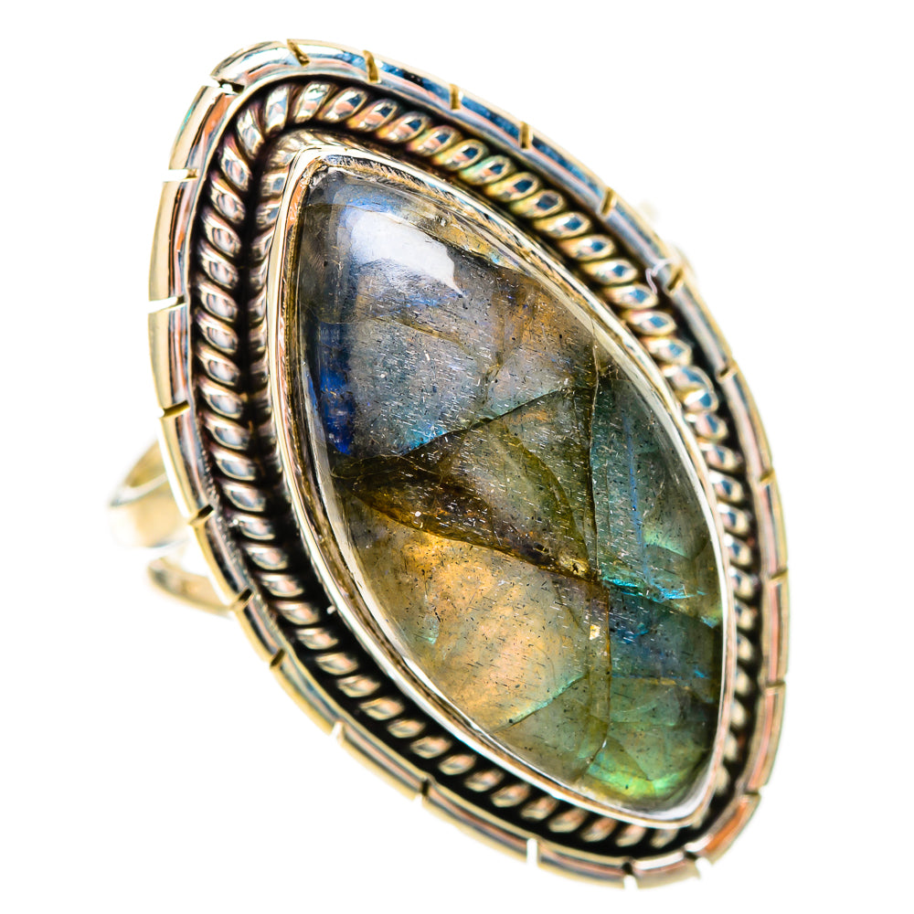 Labradorite Rings handcrafted by Ana Silver Co - RING117199 - Photo 2