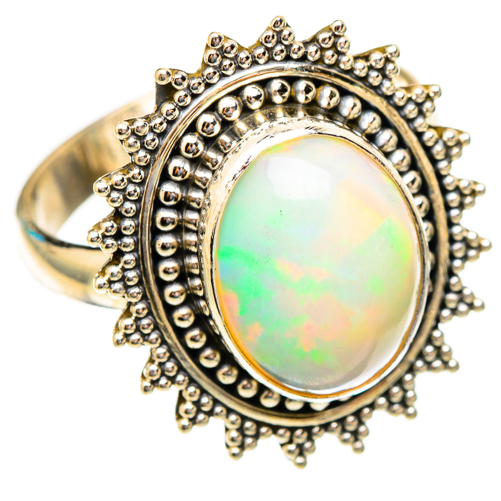 Ethiopian Opal Rings handcrafted by Ana Silver Co - RING117200 - Photo 2