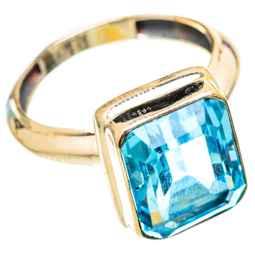Blue Topaz Rings handcrafted by Ana Silver Co - RING117204 - Photo 2