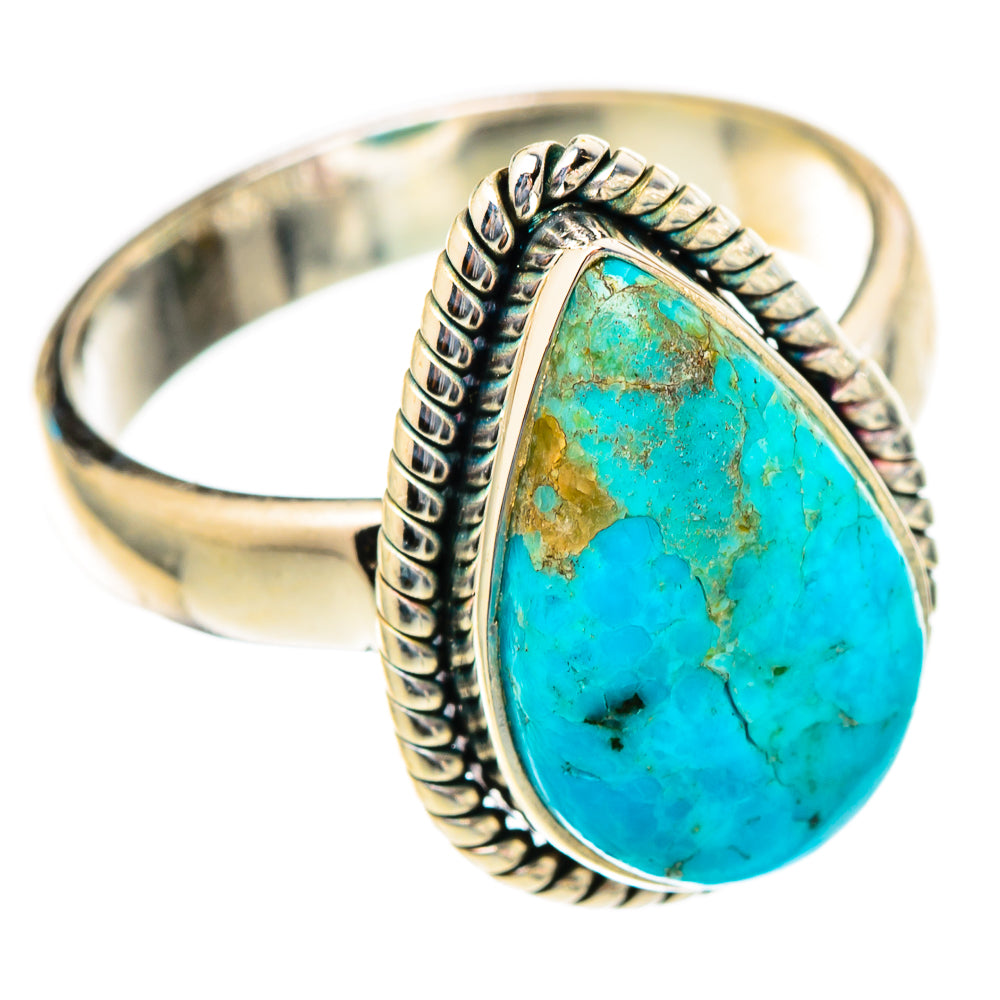 Chrysocolla Rings handcrafted by Ana Silver Co - RING117206 - Photo 2