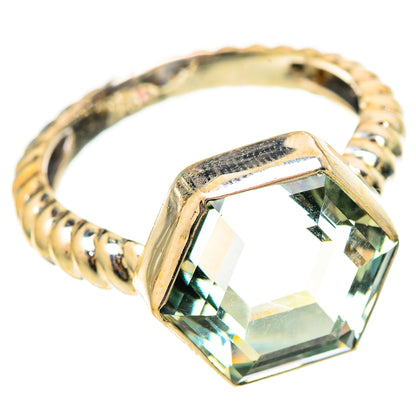Green Amethyst Rings handcrafted by Ana Silver Co - RING117208 - Photo 2