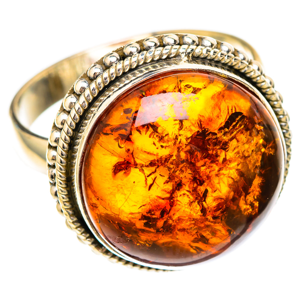 Baltic Amber Rings handcrafted by Ana Silver Co - RING117211 - Photo 2