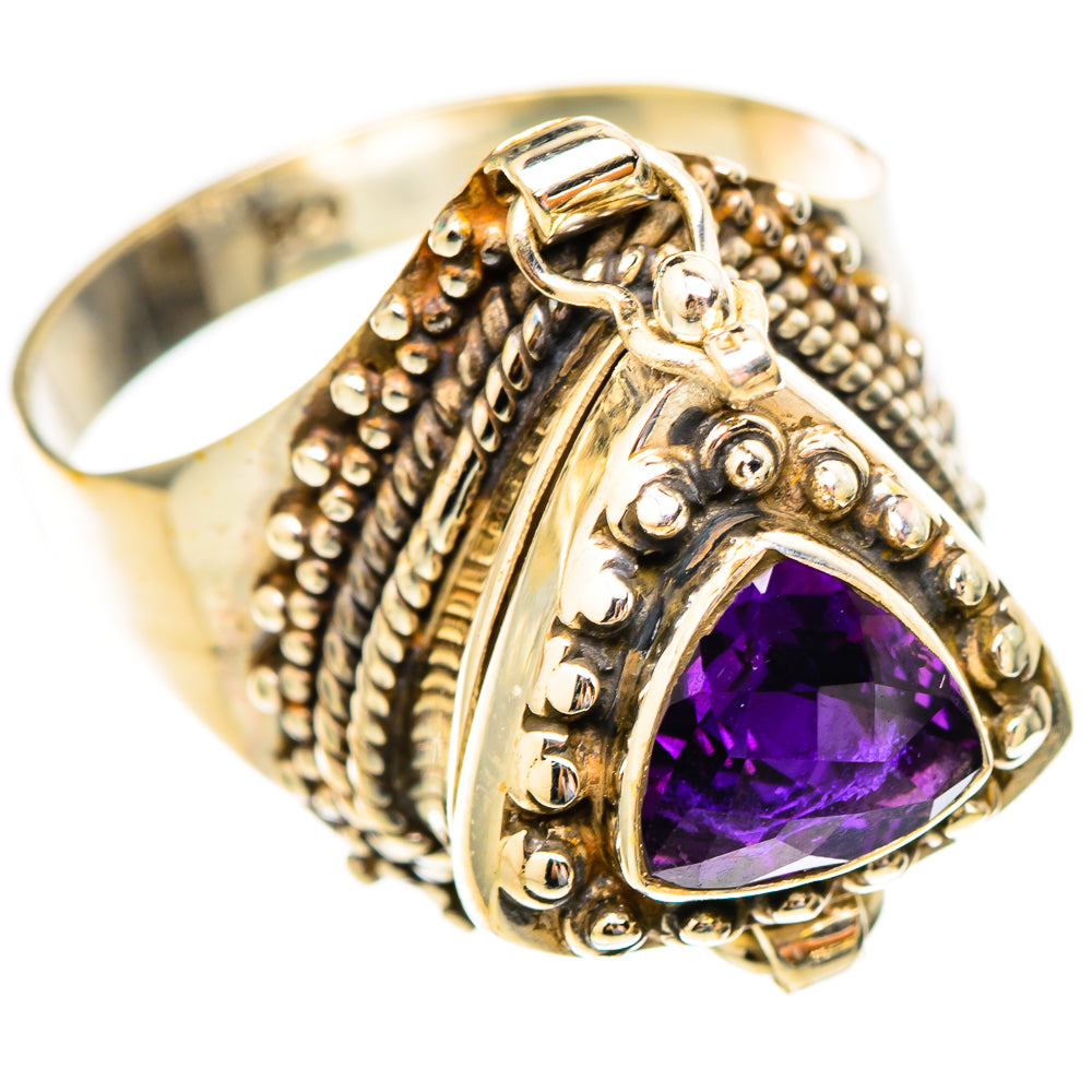 Brazilian Amethyst Rings handcrafted by Ana Silver Co - RING117216 - Photo 2