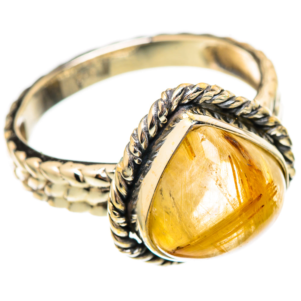 Rutilated Quartz Rings handcrafted by Ana Silver Co - RING117218 - Photo 2