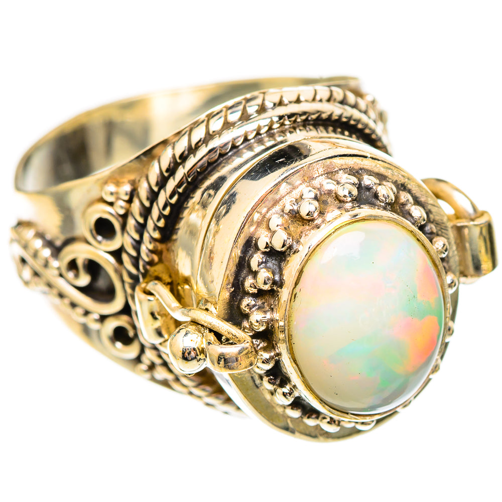 Ethiopian Opal Rings handcrafted by Ana Silver Co - RING117227 - Photo 2