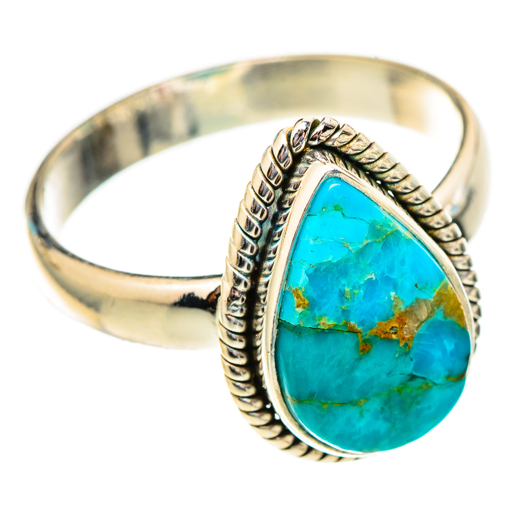 Chrysocolla Rings handcrafted by Ana Silver Co - RING117231 - Photo 2