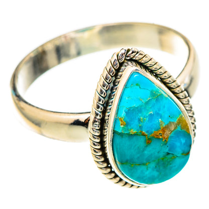 Chrysocolla Rings handcrafted by Ana Silver Co - RING117231 - Photo 2