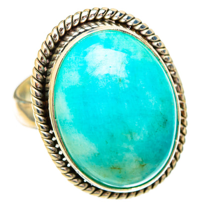 Peruvian Amazonite Rings handcrafted by Ana Silver Co - RING117234 - Photo 2
