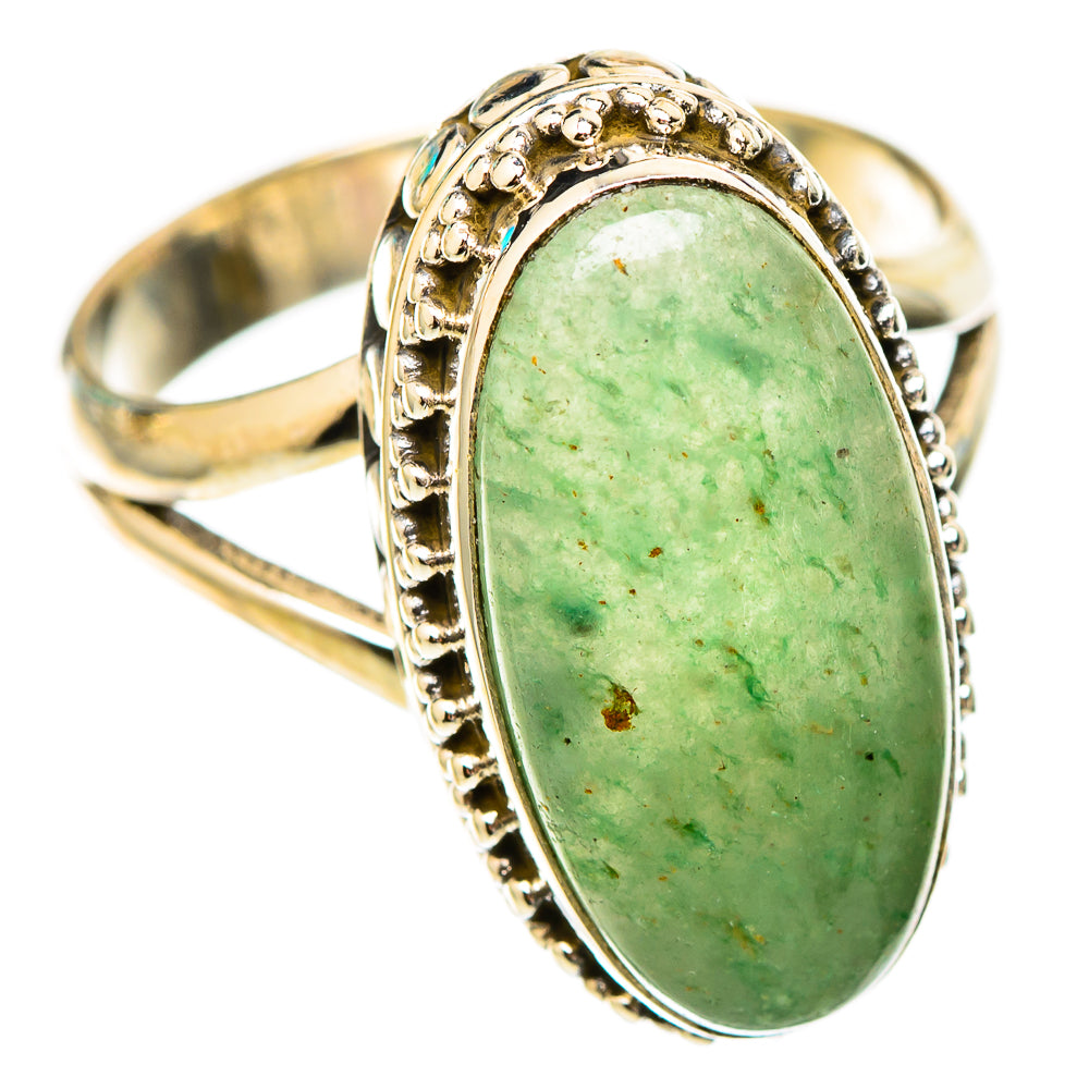 Prehnite Rings handcrafted by Ana Silver Co - RING117235 - Photo 2